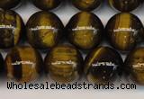 CTE1211 15.5 inches 8mm round AB grade yellow tiger eye beads