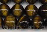 CTE1212 15.5 inches 10mm round AB grade yellow tiger eye beads