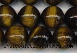 CTE1213 15.5 inches 12mm round AB grade yellow tiger eye beads