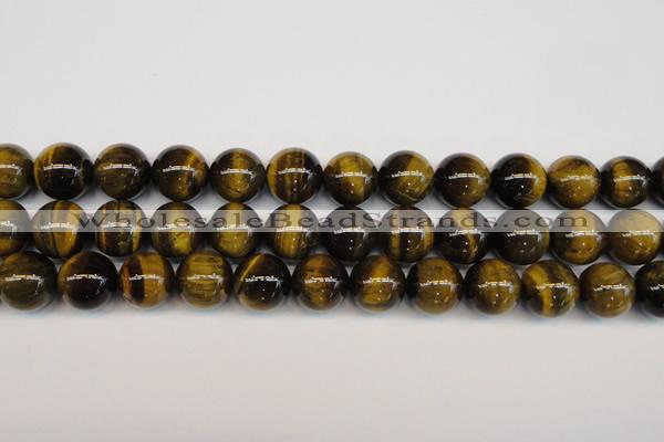 CTE1214 15.5 inches 14mm round AB grade yellow tiger eye beads