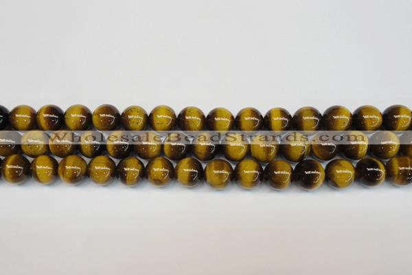 CTE1228 15.5 inches 10mm round A grade yellow tiger eye beads