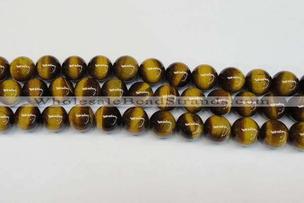 CTE1239 15.5 inches 16mm round A+ grade yellow tiger eye beads