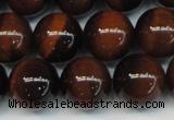 CTE1262 15.5 inches 10mm round AB grade red tiger eye beads