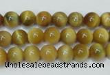 CTE128 15.5 inches 8mm round yellow tiger eye gemstone beads