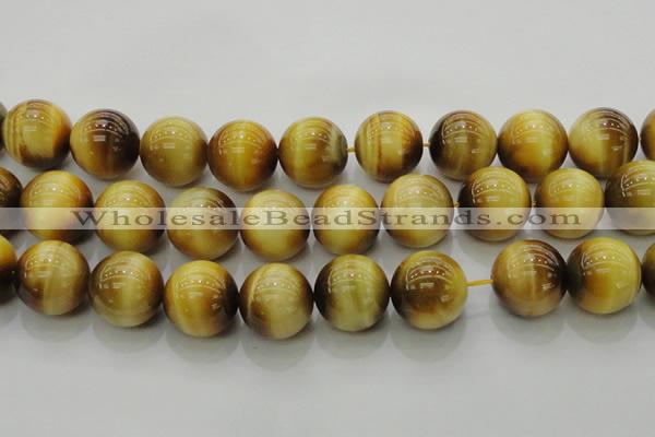 CTE1408 15.5 inches 20mm round golden tiger eye beads wholesale