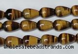 CTE152 15.5 inches 8*12mm teardrop yellow tiger eye gemstone beads