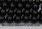 CTE1611 15.5 inches 6mm round A grade black tiger eye beads