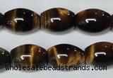 CTE162 15.5 inches 10*30mm rice yellow tiger eye gemstone beads