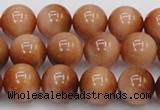 CTE1652 15.5 inches 8mm round sun orange tiger eye beads