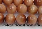 CTE1653 15.5 inches 10mm round sun orange tiger eye beads