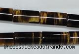 CTE166 15.5 inches 10*20mm column yellow tiger eye gemstone beads