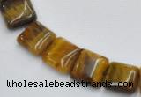 CTE17 15.5 inch 12*12mm square yellow tiger eye beads Wholesale