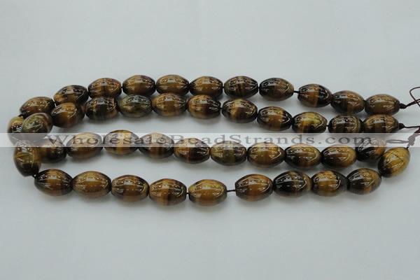 CTE1700 15.5 inches 10*14mm rice yellow tiger eye beads