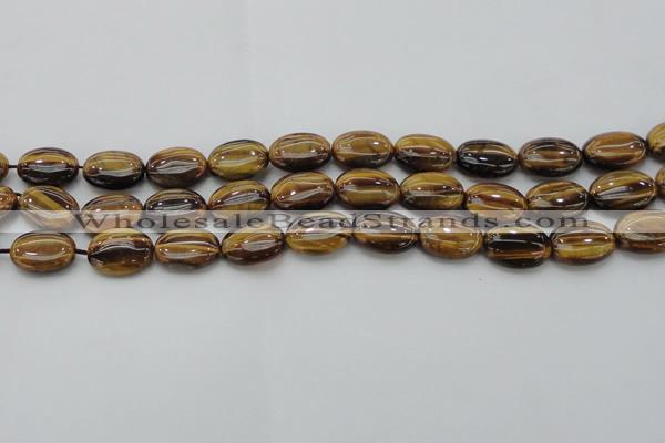 CTE1715 15.5 inches 12*16mm oval yellow tiger eye beads wholesale