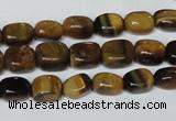 CTE173 15.5 inches 6*9mm nuggets yellow tiger eye gemstone beads