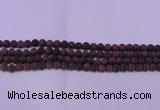 CTE1760 15.5 inches 4mm round matte red tiger eye beads