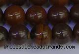 CTE1785 15.5 inches 14mm round yellow iron tiger beads wholesale