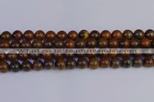 CTE1785 15.5 inches 14mm round yellow iron tiger beads wholesale