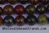 CTE1792 15.5 inches 8mm round red iron tiger beads wholesale