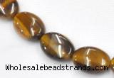 CTE18 15.5 inches 8*10mm oval yellow tiger eye beads Wholesale