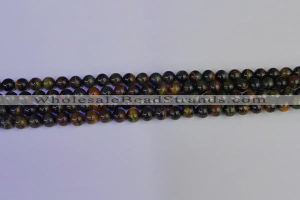 CTE1801 15.5 inches 6mm round blue iron tiger beads wholesale