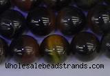 CTE1805 15.5 inches 14mm round blue iron tiger beads wholesale