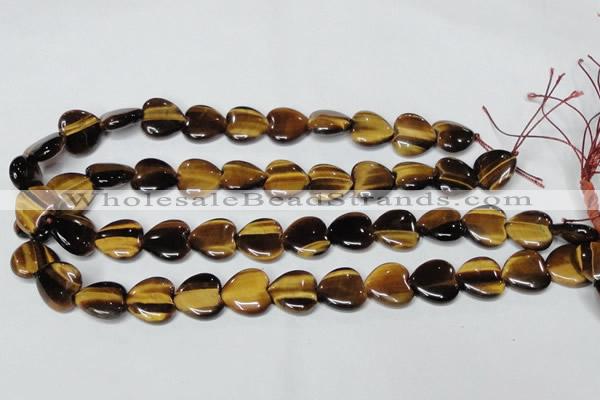 CTE183 15.5 inches 18*18mm heart yellow tiger eye gemstone beads