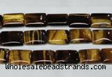 CTE188 15.5 inches 10*14mm rectangle yellow tiger eye gemstone beads