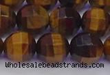 CTE1993 15.5 inches 10mm faceted round yellow tiger eye beads