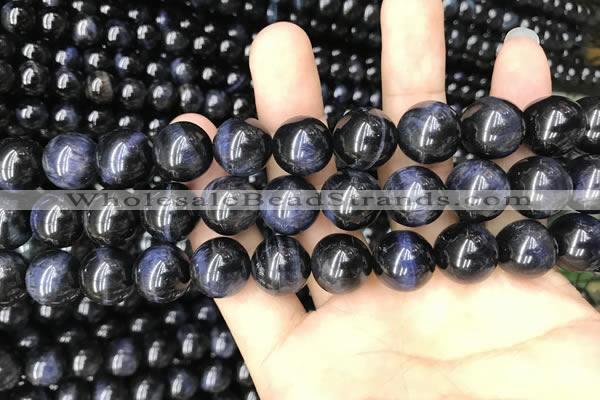 CTE2033 15.5 inches 14mm round blue tiger eye gemstone beads