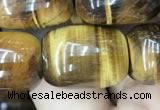 CTE2062 15.5 inches 15*20mm drum yellow tiger eye gemstone beads