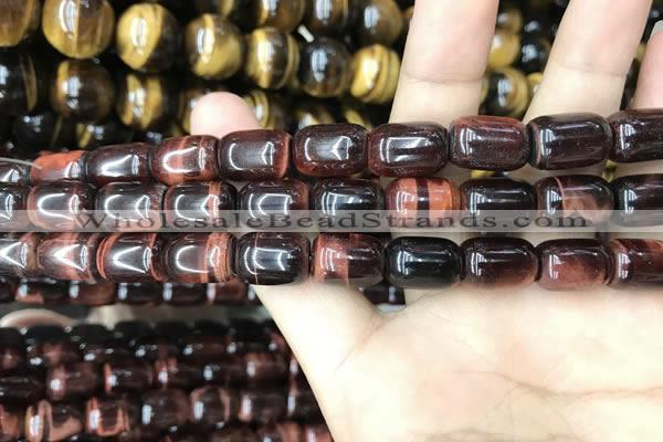 CTE2065 15.5 inches 8*12mm drum red tiger eye gemstone beads