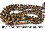 CTE2078 15.5 inches 6mm - 16mm round yellow tiger eye graduated beads