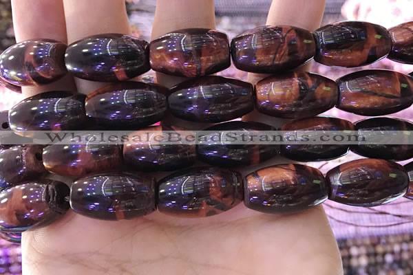 CTE2082 15.5 inches 12*21mm rice red tiger eye beads wholesale