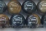 CTE2087 15.5 inches 10mm round AB-color blue & yellow tiger eye beads