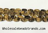 CTE2131 15.5 inches 13*18mm oval yellow tiger eye beads