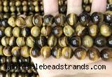 CTE2150 15.5 inches 12mm round yellow tiger eye beads wholesale