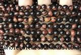 CTE2181 15.5 inches 6mm round red tiger eye gemstone beads