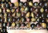 CTE2194 15.5 inches 12mm round mixed tiger eye beads wholesale