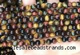 CTE2201 15.5 inches 6mm round mixed tiger eye gemstone beads