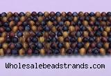 CTE2219 15.5 inches 6mm round colorful tiger eye gemstone beads