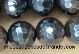 CTE2276 15 inches 8mm faceted round AB-color red tiger eye beads