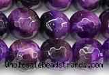 CTE2420 15 inches 8mm faceted round purple tiger eye beads