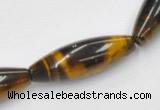 CTE35 15.5 inches 10*30mm rice shape blue tiger eye beads wholesale