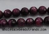 CTE473 15.5 inches 10mm faceted round red tiger eye beads wholesale