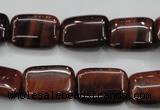 CTE55 15.5 inches 12*16mm rectangle red tiger eye gemstone beads