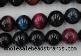 CTE594 15.5 inches 12mm round colorful tiger eye beads wholesale