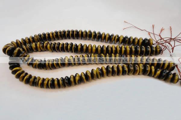 CTE603 15.5 inches 6*12mm rondelle yellow tiger eye beads wholesale