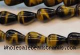 CTE607 15.5 inches 10*14mm teardrop yellow tiger eye beads wholesale