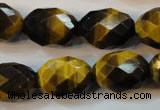 CTE625 15.5 inches 15*20mm faceted rice yellow tiger eye beads wholesale